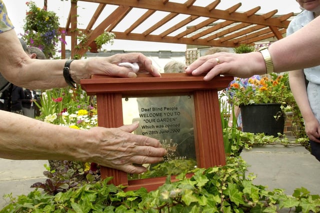 A new garden for deaf and blind people opened at Centenary House in North Street, Leeds.