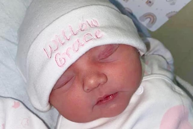 Baby Willow Grace, born 18th June, weighing 6lb 13oz, sent in by Tiffany Atherton from Ince, Wigan.