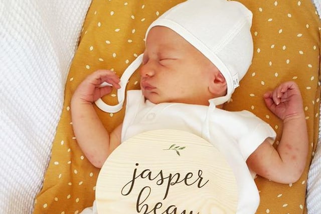 Baby Jasper Beau Wharton, born on the 23rd June, weighing 6lbs 5oz, sent in by Jasmine Frodsham from Wigan.