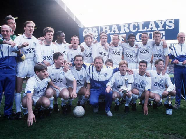 Memories from Leeds United's Elland Road promotion celebrations in 1990. PICS: Varley Picture Agency