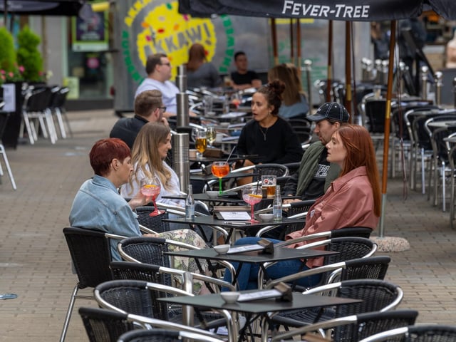 Nick Bird, owner of The New Conservatory on Albion Place, said around 50 people had lunch a the venue compared to 25 diners last Monday.