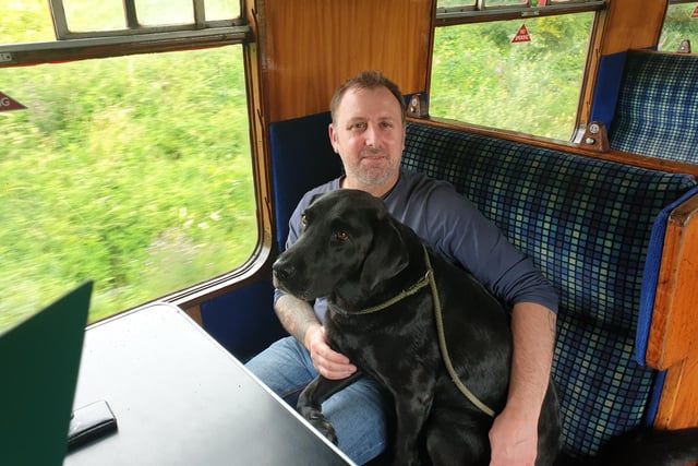 John, from Mansfield with his dog, Oscar.
He said: I love steam trains, I wanted to help kick start things off again. I think its nice and just chilled.