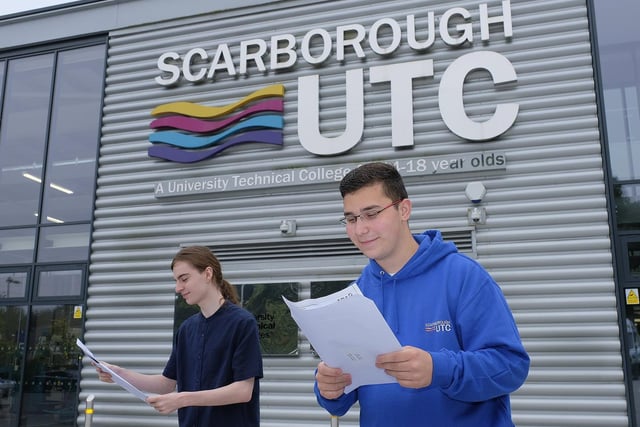 Thomas West and Nathan Colby at the UTC. Thomas is off to Newcastle University, and said: "I have gained a huge confidence boost in my skills and abilities. I have learnt how to relate to businesses and how the working world operates."