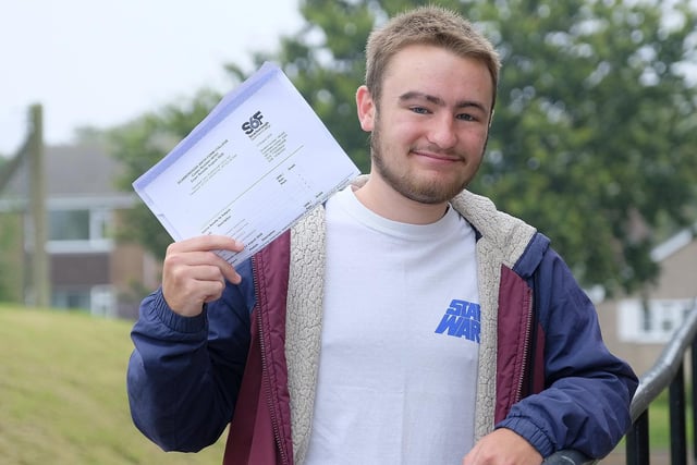 Sixth Form College: Great results for Alfie Fields.
