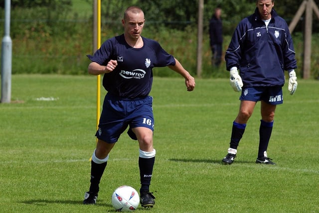 Paul McKenna during a pre-season training session under the watchful eye of Kelham O'Hanlon