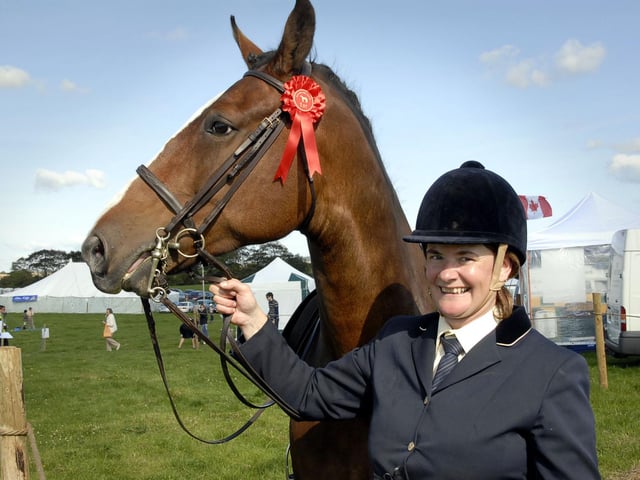 Lorraine Watson, from Staintondale, with her horse, Class Act, winner Novice Hunter Class.
