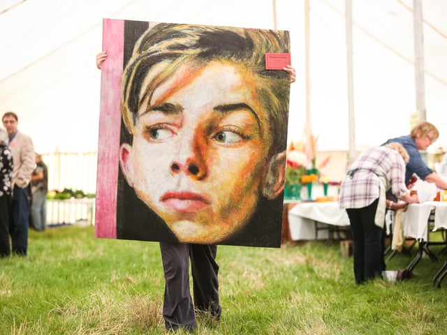 First place winner in the art category.