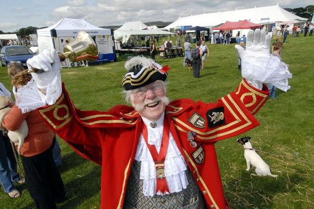 Town cryer Alan Booth.