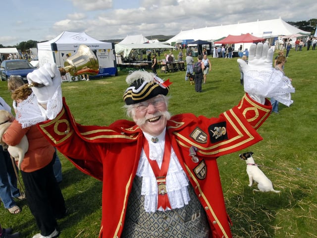 Town cryer Alan Booth.
