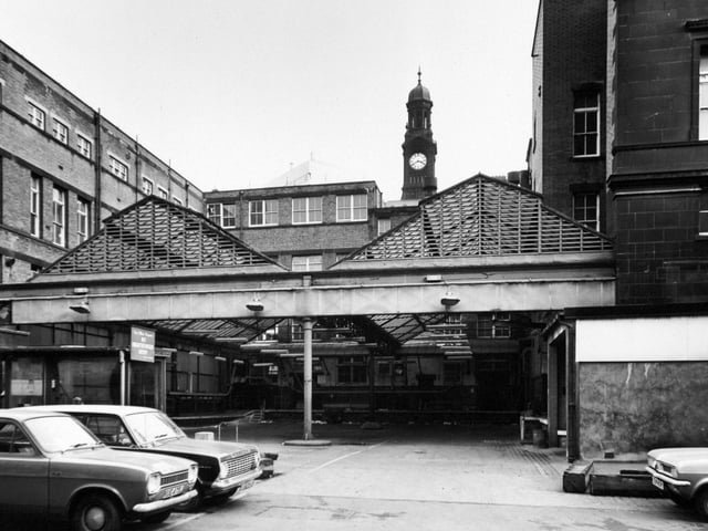 Rear view of the loading bay area which at one time was a burial ground.
