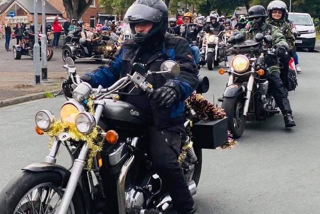 Hundreds of bikers from all over attended Wakefield.