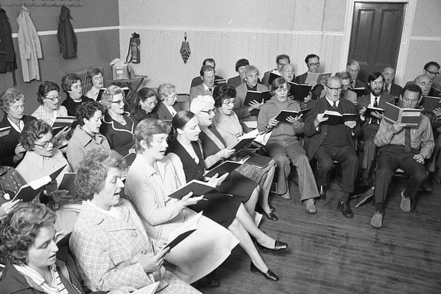 A half century of song and still hitting the high notes. That is the proud record of Preston Cecilian Choral Society as they embark on their Golden Jubilee journey. It is thanks to enthusiasts like the Cecilians that choral singing in Preston has flourished in the past and will continue to do so in the future. Pictured are some of the members being put through their paces