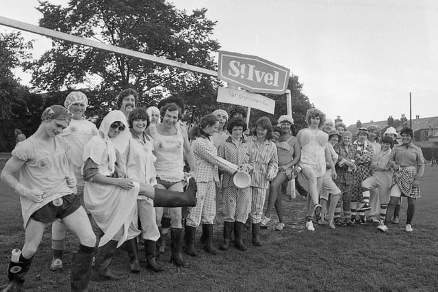 The splendid Wembley-like turf of Longridge Recreation Ground resounded to pounding wellies and more conventional footwear as mixed teams, respresenting the cream of footballing talent of both Unigate and Singleton's dairies, met in a match in aid of the Pat Seed Appeal Fund. Attire for the occasion was pyjamas for the ladies and nighties for the men