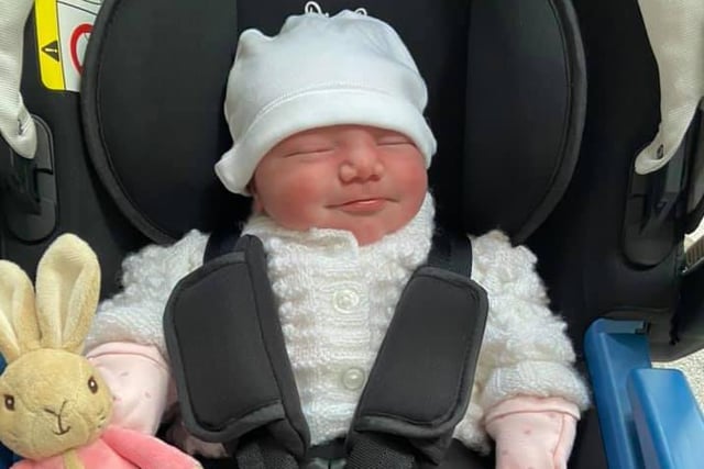 Grace Williams was born August 28, 2020 at Royal Preston Hospital, weighing 8lb 8oz. Thanks to Olivia Clark from Chorley for sharing.