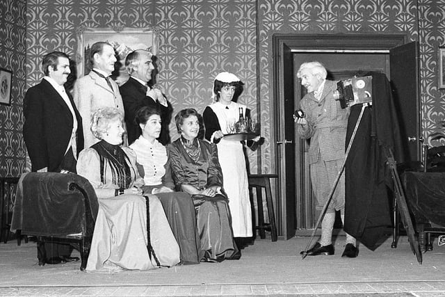 Preston Drama Club members rehearse their latest production When We Are Married, which starts a week-long run at the town's Playhouse. Pictured, from left (seated) are: Jean Hardman, Beryl Stirziker, Beryl Toulmin. (Standing): Allan King, Ken Nightingale, Des Critchley, Pat Regan and Bert Nicholls