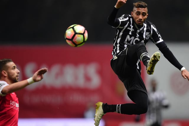 EARLY DAYS: In action for Vitoria Guimaraes against Sporting Braga in January 2017. Photo by MIGUEL RIOPA/AFP via Getty Images.