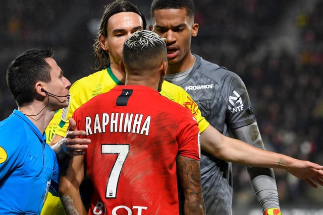 DISPUTE: With Nantes' French goalkeeper Alban Lafont in January 2020. Photo by DAMIEN MEYER/AFP via Getty Images.