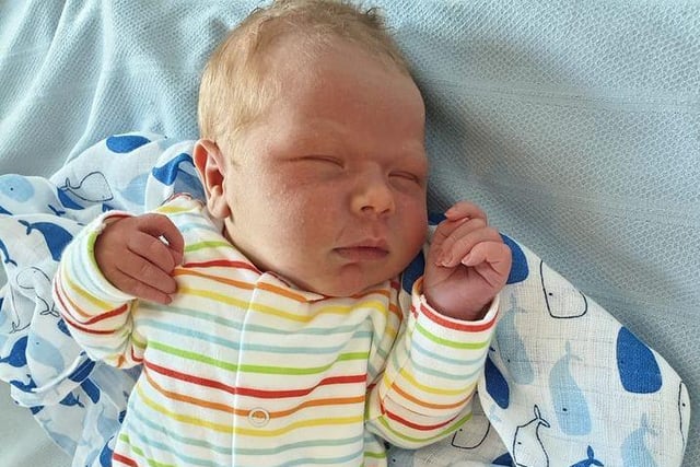 Little Reggie was born on September 22, 2020 at 4.26am, weighing 7lb 6.5oz. Thanks to Amy Gilbey for sharing.