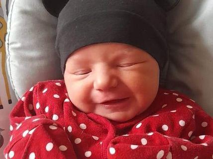 Thanks to Cole Falconer, who shared this very smiley picture of Kiaya-Marie who was born on September 26, 2020 at 2.17am, weighing 6lb 5oz.