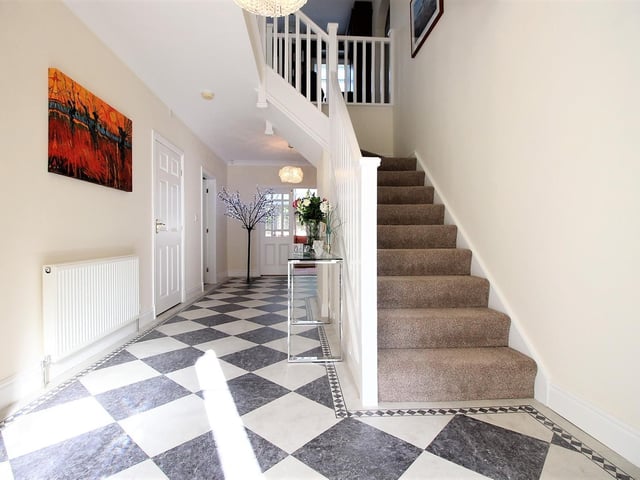 The large, welcoming hallway