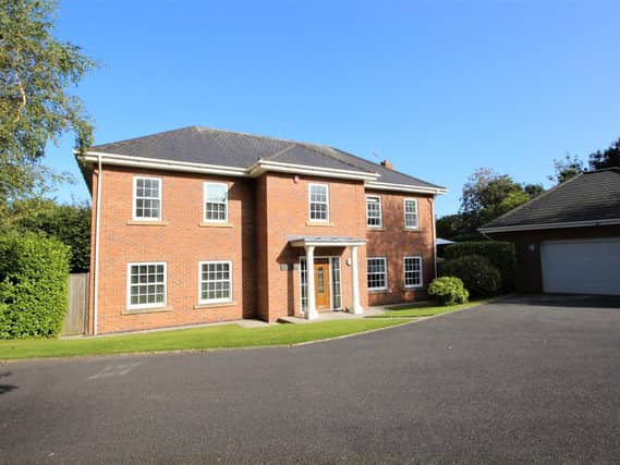 The property enjoys a secluded position