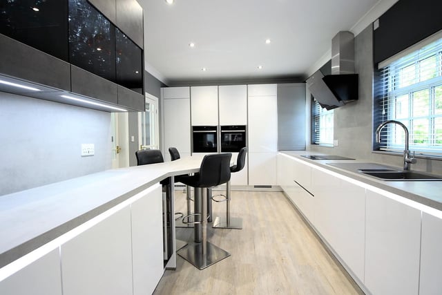The modern spacious kitchen