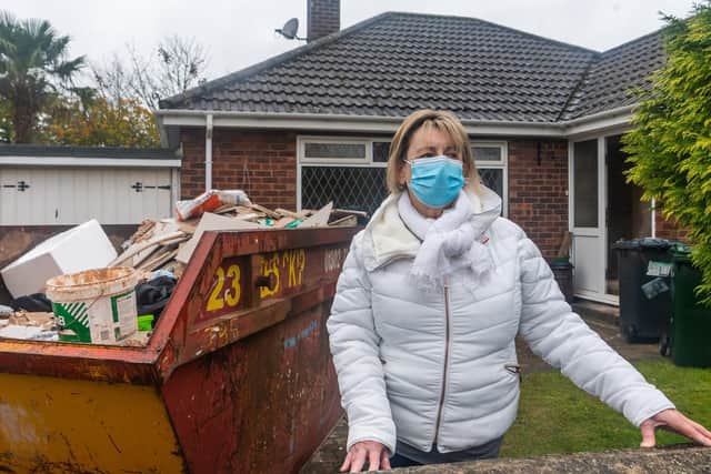 Kath Smith, whose home was damaged by floodwater back in 2019. Photo: James Hardisty