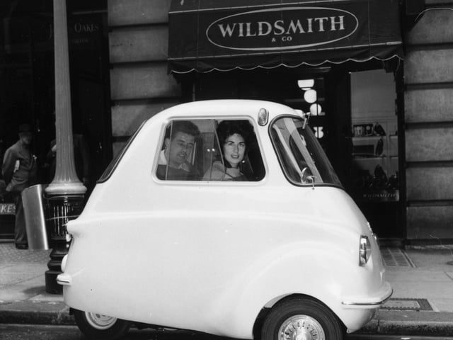 The bodywork was glass fibre and the the interior was upholstered in vynide. The engine was concealed under the driver's seat.