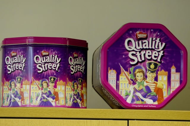 The Quality Street tins back in 2005.
