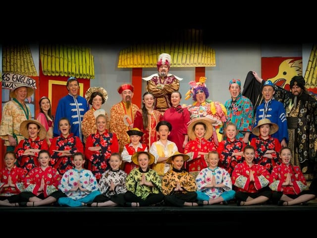 Wigan Little Theatre's pantomime Aladdin, 2016.