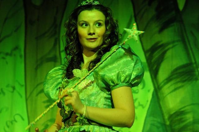 Flora the fairy, alias Marie Graham in Babes in the Woods, 2009 production at Wigan Little Theatre.