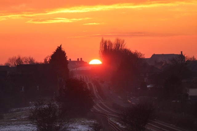 Sunrise over Leigh - sent in by Wendy Grehan