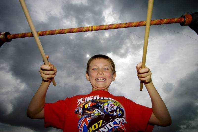 July 2007 and Leeds City Council's Mini Breeze stopped off at Glebelands Playing Fields in Garforth. Pictured is Liam Woolley.