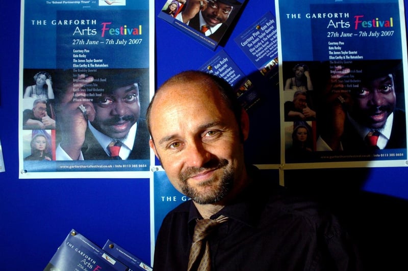 June 2007 and pictured is Dave Evans, organiser of the annual Garforth Arts Festival.