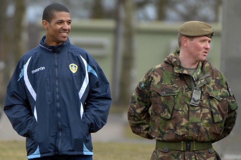 Striker Jermaine Beckford didn't take part in the assault course due to an injury niggle.