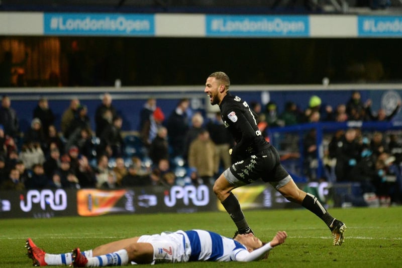 QPR 1 Leeds United 3 under Thomas Christiansen on December 9, 2017 as Kemar Roofe, above, bagged a hat-trick. That was 1,195 days ago. Two draws and 14 losses have followed from 16 games in London since. Picture by Bruce Rollinson.