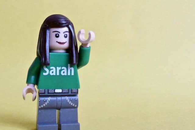 Lego version of De Morgan Foundation exert Sarah Hardy will help visitors to navigate the exhibition using QR codes