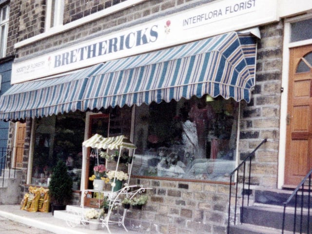 Brethericks florists shop on Harrogate Road pictured in May 1985.