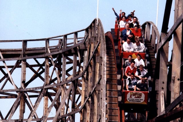 Pictured here in 1996, the Texas Tornado rollercoaster was built in 1927