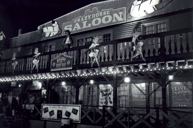 No theme park would be complete without a show bar, and the one at Frontierland was called the Crazy Horse Saloon and was a focal point of the whole area, with wild west performances taking place outside