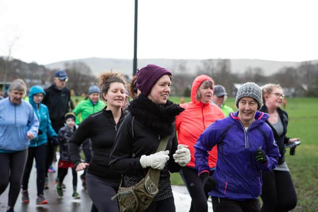 Runners take part in Saturday's parkrun at Centre Vale, Todmorden. Picture: Bruce Fitzgerald