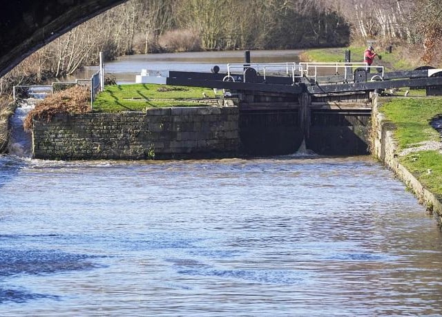Flooding and high river levels across the Wakefield district after Storm Franklin. Calder Grove. Picture Scott Merrylees