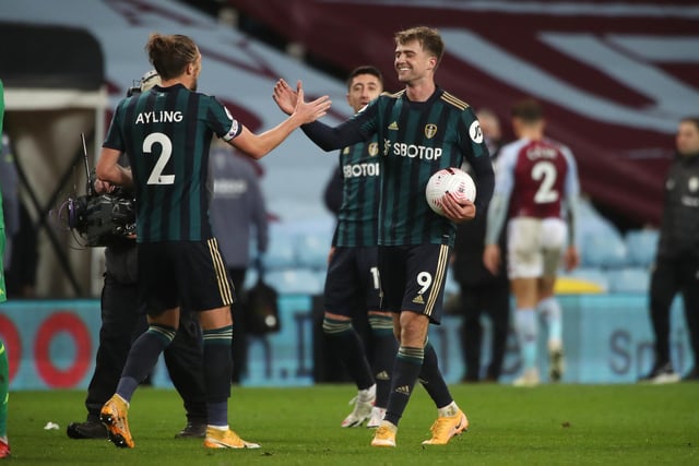 Leeds were well and truly up and running as a Premier League side and the Whites had 27 attempts at goal en route to a brilliant win at Aston Villa as Patrick Bamford struck a hat-trick. Photo by Nick Potts - Pool/Getty Images.