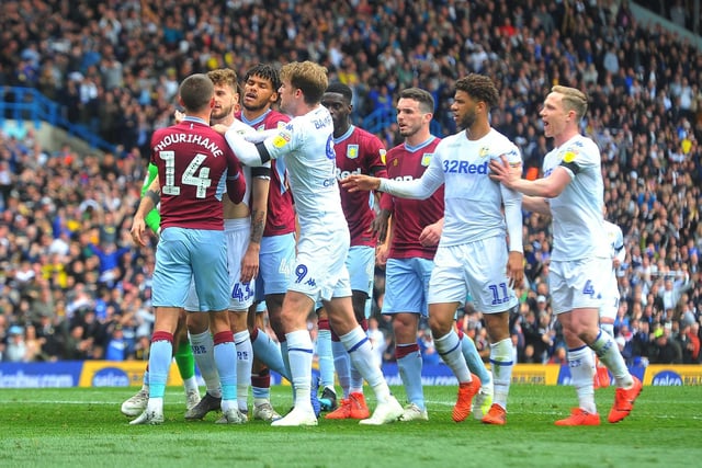 A 'dead rubber' supposedly with Leeds now only destined for the play-offs and heartache against Derby yet the Whites and Villa served up an incredible game in which Bielsa ordered Leeds to let Villa score a walked in equaliser. Picture by Bruce Rollinson.