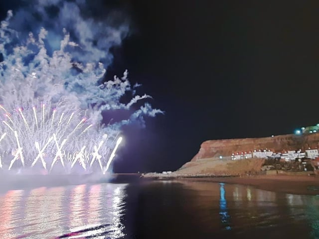 The fireworks made for a superb spectacle in Whitby, by Emma Atkins.
