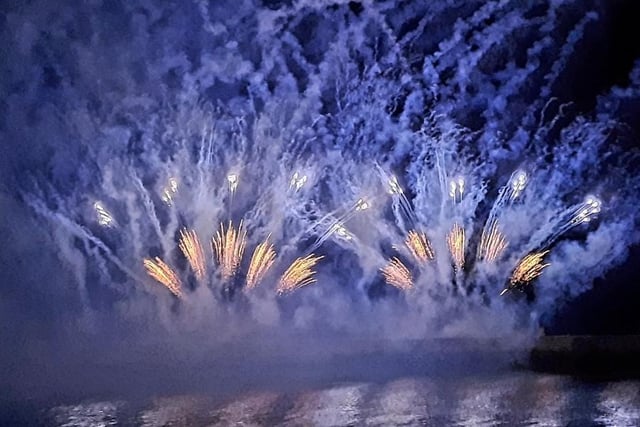 Stunning display of fireworks by Reaction Fireworks. Picture by Emma Atkins.