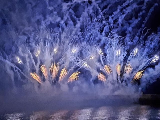 Stunning display of fireworks by Reaction Fireworks. Picture by Emma Atkins.