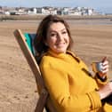 Jane McDonald on Bridlington beach in the third episode of My Yorkshire on Channel 5 on Sunday March 6 at 9pm