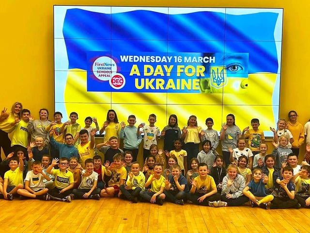 Pupils at Sparken Hill enjoyed fundraising to support people in Ukraine