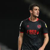 Harrison Biggins playing for Fleetwood Town last season. (Photo by Pete Norton/Getty Images)